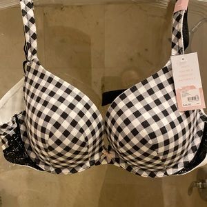 Gingham bra and panty set